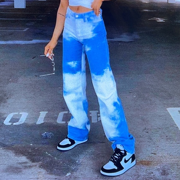 NWT Empty Soda Sky High Sly High Waisted Pants - Picture 2 of 9